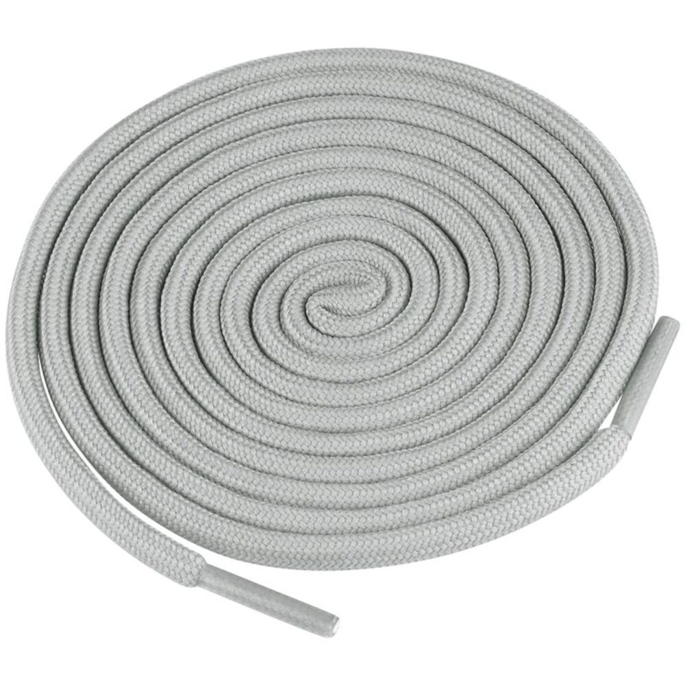 2 Pair Round Shoe Laces Solid Woven Athletic Shoelaces Grey